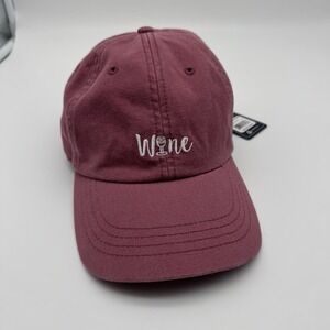 State of Mine Wine Embroidered Baseball Hat Cap Burgundy Dad Hat Adjustable NWT